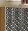 Sideboard Relief in Grau und Eiche 169 cm Bild 3