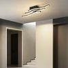 Nettlife LED Deckenleuchte Flur Schwarz Modern 6W Deckenseinbauleuchte 3000K Warmweiß, LED fest integriert, Warmweiß, Schlafzimmerlampe Warmweiß LED Deckenbeleuchtung für Küche Flur Bild 4