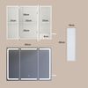 Bealife Spiegelschrank Badezimmerschrank mit LED-Beleuchtung, B:80/100CM mit Haartrockner-Halter Bild 3
