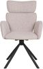 Drehstuhl >Cordoba< (2er-Set) in Hellgrau, Stahl, Stoff - 61x95x61cm (BxHxT) Bild 3