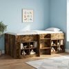 vidaXL Hochbett für Kinder Geräucherte Eiche 90 x 200 cm Holzwerkstoff 3422559 Bild 3