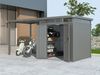 Metall Gerätehaus Style 4,45 m² Spar-Set 1 Alu Grau Bild 2