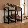 CLP Getränkekistenständer Stack aus Metall freistehend robust stabil,schwarz 75x91x31 cm Bild 3