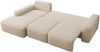 Selsey 'Carnos' Ecksofa mit Schlaffunktion, Lendenkissen, Chenille, Beige, links Bild 4