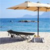 Yaheetech Feldbett Campingbett mit Tragetasche & 2 Seitentasche Gartenliege Klappbett bis 150 kg belastbar, 186 × 66 × 52 cm Bild 3