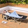 Yaheetech Feldbett Campingbett mit Tragetasche & 2 Seitentasche Gartenliege Klappbett bis 150 kg belastbar, 186 × 66 × 52 cm Bild 2