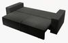 Selsey 'FARESE' Sofa mit Schlaffunktion, Stauraum und Cordbezug, dunkelgrau, ca. 85 x 257 x 102 cm Bild 4