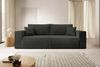 Selsey 'FARESE' Sofa mit Schlaffunktion, Stauraum und Cordbezug, dunkelgrau, ca. 85 x 257 x 102 cm Bild 2