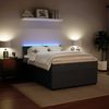 vidaXL Boxspringbett mit Matratze Dunkelgrau 140x200 cm Samt 3290071 Bild 4