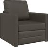 vidaXL Schlafsofa 60cm Grau Kunstleder 4106632 Bild 2