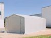 Zelthalle 4x6 m Lagerzelt Industriezelt 3m Seitenhöhe PVC Plane 850 N mit Oberlicht grau 100% wasserdicht mit Hochziehtor Bild 2