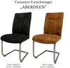 2tlg. Set Freischwinger ABERDEEN Anthrazit Stuhl Esszimmerstuhl Wohnzimmerstuhl Bild 4
