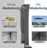 Sekey Schutzhülle für Ampelschirm,Abdeckhauben für Sonnenschirm Dunkelgrau Bild 4