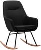 Schaukelstuhl Schwarz Stoff [289543] Bild 2