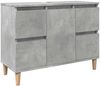vidaXL Waschbeckenunterschrank Betongrau 80x33x60 cm Holzwerkstoff 857125 Bild 2