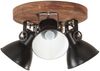 vidaXL Deckenlampe Industriestil 25 W Schwarz 42x27 cm E27 320515 Bild 2