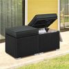 Yaheetech Hocker Sitzhocker mit Stauraum & Abnehmbarem Sitzkissen, 2 STK. Sitzgelegenheit fürs Wohnzimmer/Eingangsbereich/Balkon/Garten Bild 3