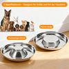 BlingBin Napf Edelstahl-Welpennäpfe–25,3cm Welpen-Futterspender Langsame Futternäpfe, 4er Set Edelstahl-Futterschalen & Wasserschalen, Futter Fütterung Entwöhnung für Kleine Mittlere Große Hunde Haustiere Bild 2