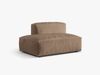 Micadoni Ecksofa-Modul Martina 1-Sitzer Links Samt Dunkelbeige Bild 2