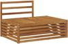 vidaXL Outdoor Endsofa Natur 115 x 83 x 73 cm Massivholz Akazie 900572 Bild 2