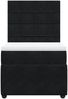 vidaXL Boxspringbett mit Matratze Schwarz 80x200 cm Samt 3292192 Bild 4