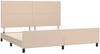 vidaXL Bettgestell mit Kopfteil Kunstleder Braun 200x200 cm [3125474] Bild 4