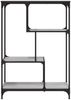 vidaXL Bücherregal Grau Sonoma 81x36x115 cm Holzwerkstoff und Stahl 835407 Bild 3