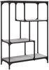 vidaXL Bücherregal Grau Sonoma 81x36x115 cm Holzwerkstoff und Stahl 835407 Bild 2