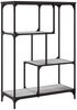 vidaXL Bücherregal Grau Sonoma 81x36x115 cm Holzwerkstoff und Stahl 835407 Bild 4