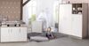 roba Kinderzimmerset 'Olaf' 3-teilig - Bett 70 x 140 - Kleiderschrank 3-türig - Weiß / Luna Elm Bild 4