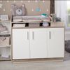roba Kinderzimmerset 'Olaf' 3-teilig - Bett 70 x 140 - Kleiderschrank 3-türig - Weiß / Luna Elm Bild 2