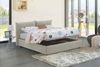 Dmora Arcole Doppelbett, Bettkasten mit Stoffbezug, 100 % Made in Italy, Öffnung vorne, inklusive Matratze 160 x 200 cm, Beige Bild 4