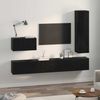 vidaXL TV-Schrankset 4 pcs Schwarz Eichen-Optik Holzwerkstoff 3393328 Bild 4