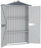 vidaXL Gerätehaus Grau 116x45x175 cm Verzinkter Stahl 46302 Bild 3