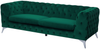 3-Sitzer Sofa Samtstoff grün SOTRA Bild 4