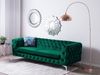 3-Sitzer Sofa Samtstoff grün SOTRA Bild 3