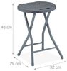Rattan Klapphocker 2er Set Bild 4