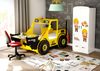 Kinderbett Bagger mit Schreibtisch Gelb – Baustellenabenteuer Bild 3