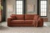 KAWOLA Sofa AMINA 3-Sitzer Stoff cognac 82 x 101 x 228 cm Bild 4