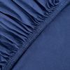 leevitex® Boxspringbett & Wasserbett Spannbettlaken | 100% Baumwolle | Markenqualität | Ökotex | 200x220 cm + 40 Steg - Navyblau/Marine Bild 2