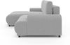 Ecksofa Lounge Schlaffunktion Bettkasten moderne L-Couch Ecke Links Hellgrau Bild 4