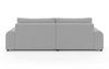 Ecksofa Lounge Schlaffunktion Bettkasten moderne L-Couch Ecke Links Hellgrau Bild 5