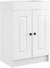 vidaXL Badezimmermöbel-Set Hochglanz Weiß 56 x 37,5 x 81 cm 3404168 Bild 4