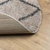 vidaXL Shaggy-Teppich PAMPLONA Hochflor Modern Beige Anthrazit Ø 80 cm 375397 Bild 5