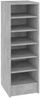 vidaXL Schuhschrank Betongrau 31,5x35x90 cm Holzwerkstoff 809003 Bild 2