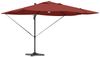 Sonnenschirm, Terrassenschirm mit LED-Lichtleisten Terrakotta 351 x 250 x 253 cm Bild 3