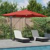 Sonnenschirm, Terrassenschirm mit LED-Lichtleisten Terrakotta 351 x 250 x 253 cm Bild 2
