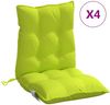 vidaXL Niedriglehner-Auflagen 4 Stk. Knallgrün Oxford-Gewebe 377705 Bild 2