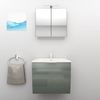Badmöbel Set Gently 1 V1 Weiß/Grau MDF Waschtisch 60cm mit 1x5W LED / 1x Energiebox Bild 2