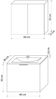 Badmöbel Set Gently 1 V1 Weiß/Grau MDF Waschtisch 60cm mit 1x5W LED / 1x Energiebox Bild 5